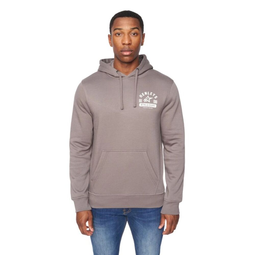 Henleys Mens Upton Hoodie / Dark Grey